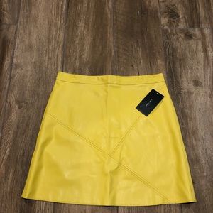 Pleather mini skirt